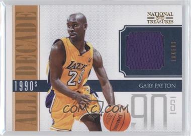 2010-11 Playoff National Treasures - All Decade - Materials #16 - Gary Payton /99