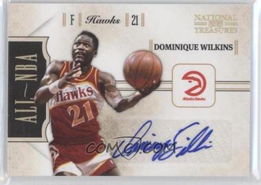 2010-11 Playoff National Treasures - All-NBA - Signatures #6 - Dominique Wilkins /49