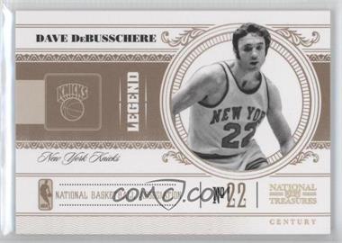 2010-11 Playoff National Treasures - [Base] - Century Gold #147 - Dave DeBusschere /5