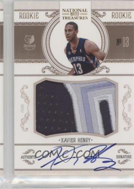 2010-11 Playoff National Treasures - [Base] - Century Gold #212 - Xavier Henry /25