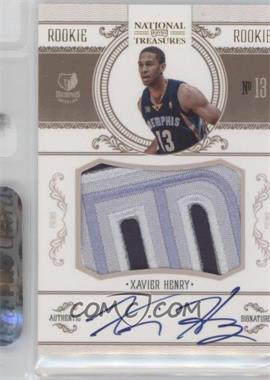 2010-11 Playoff National Treasures - [Base] - Century Gold #212 - Xavier Henry /25