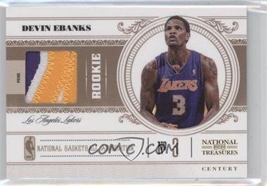 2010-11 Playoff National Treasures - [Base] - Century Materials Prime #186 - Devin Ebanks /25