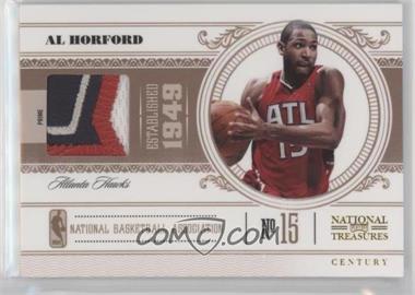 2010-11 Playoff National Treasures - [Base] - Century Materials Prime #2 - Al Horford /25
