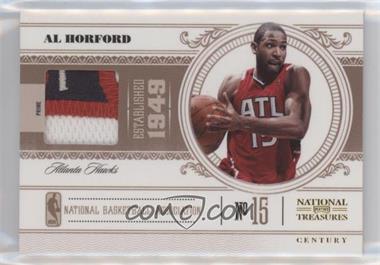 2010-11 Playoff National Treasures - [Base] - Century Materials Prime #2 - Al Horford /25