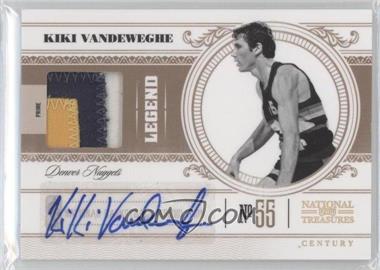 2010-11 Playoff National Treasures - [Base] - Century Materials Signatures Prime #116 - Kiki Vandeweghe /25