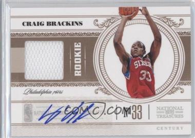 2010-11 Playoff National Treasures - [Base] - Century Materials Signatures #187 - Craig Brackins /99