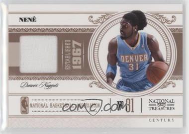 2010-11 Playoff National Treasures - [Base] - Century Materials #23 - Nene /25