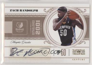 2010-11 Playoff National Treasures - [Base] - Signatures #50 - Zach Randolph /49