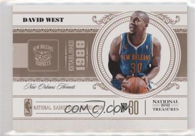 2010-11 Playoff National Treasures - [Base] #64 - David West /99