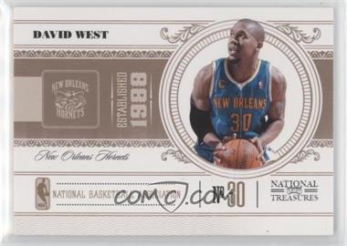 2010-11 Playoff National Treasures - [Base] #64 - David West /99