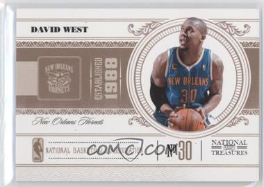 2010-11 Playoff National Treasures - [Base] #64 - David West /99