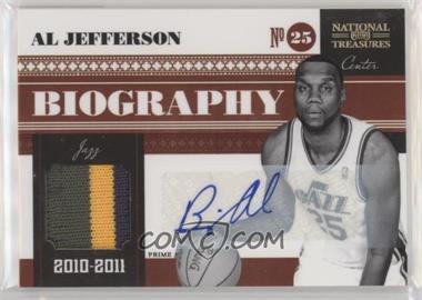 2010-11 Playoff National Treasures - Biography Materials - Signatures Prime #11 - Al Jefferson /10