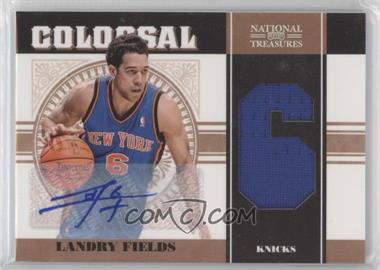 2010-11 Playoff National Treasures - Colossal Materials - Jersey Number Signatures #15 - Landry Fields /49