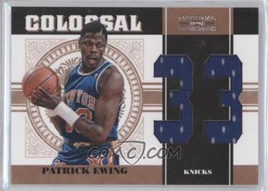 2010-11 Playoff National Treasures - Colossal Materials - Jersey Number #11 - Patrick Ewing /99