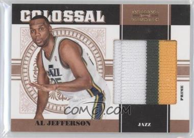 2010-11 Playoff National Treasures - Colossal Materials - Prime #3 - Al Jefferson /10