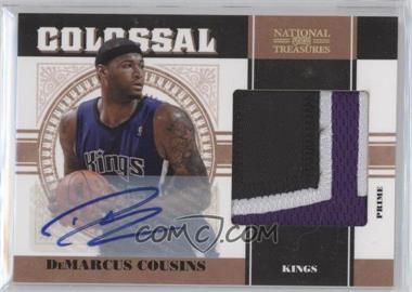 2010-11 Playoff National Treasures - Colossal Materials - Signatures Prime #13 - DeMarcus Cousins /10