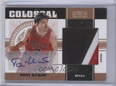 2010-11 Playoff National Treasures - Colossal Materials - Signatures Prime #41 - Toni Kukoc /12