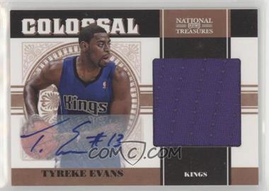 2010-11 Playoff National Treasures - Colossal Materials - Signatures #21 - Tyreke Evans /25