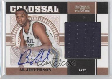 2010-11 Playoff National Treasures - Colossal Materials - Signatures #3 - Al Jefferson /25