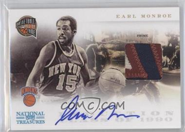 2010-11 Playoff National Treasures - Hall of Fame - Materials Signatures Prime #21 - Earl Monroe /25