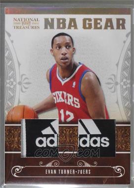 2010-11 Playoff National Treasures - NBA Gear Materials - Combos Laundry Tags Prime #6 - Evan Turner /5 [Noted]