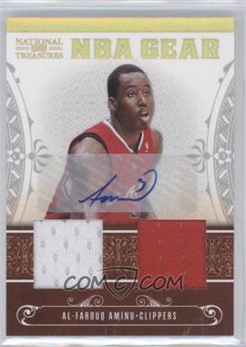 2010-11 Playoff National Treasures - NBA Gear Materials - Combos Signatures #18 - Al-Farouq Aminu /30