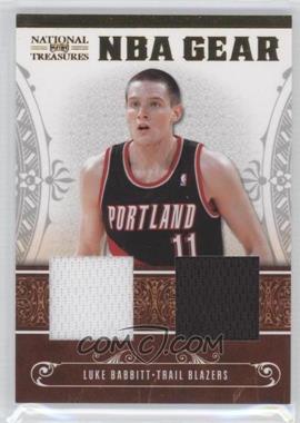 2010-11 Playoff National Treasures - NBA Gear Materials - Combos #26 - Luke Babbitt /99