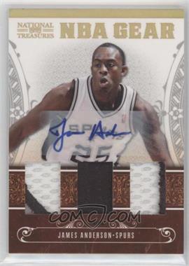 2010-11 Playoff National Treasures - NBA Gear Materials - Trios Signatures Prime #29 - James Anderson /49