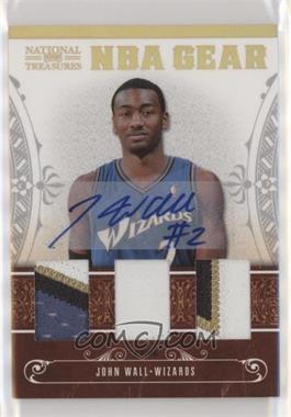 2010-11 Playoff National Treasures - NBA Gear Materials - Trios Signatures #1 - John Wall /5