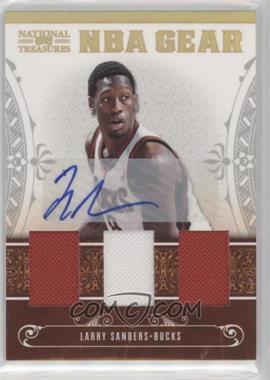 2010-11 Playoff National Treasures - NBA Gear Materials - Trios Signatures #24 - Larry Sanders /30