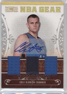 2010-11 Playoff National Treasures - NBA Gear Materials - Trios Signatures #25 - Cole Aldrich /30