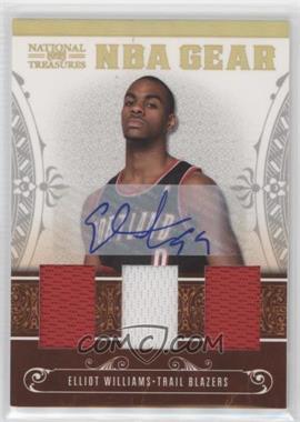 2010-11 Playoff National Treasures - NBA Gear Materials - Trios Signatures #31 - Elliot Williams /30