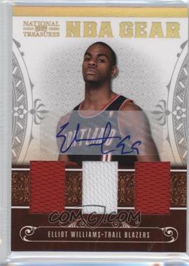 2010-11 Playoff National Treasures - NBA Gear Materials - Trios Signatures #31 - Elliot Williams /30