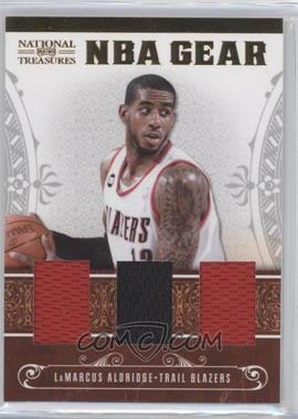 2010-11 Playoff National Treasures - NBA Gear Materials - Trios #17 - LaMarcus Aldridge /99