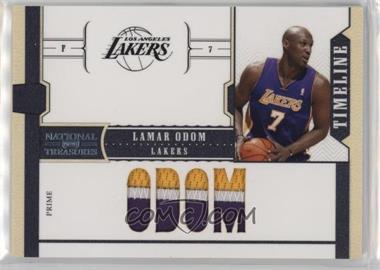 2010-11 Playoff National Treasures - Timeline - Player Name Prime #24 - Lamar Odom /25