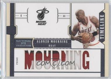 2010-11 Playoff National Treasures - Timeline - Player Name Prime #4 - Alonzo Mourning /25