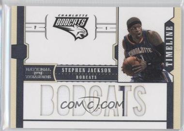 2010-11 Playoff National Treasures - Timeline - Team Nickname #3 - Stephen Jackson /99