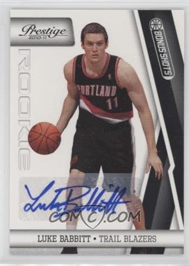 2010-11 Prestige - [Base] - Bonus Shots Black Autographs #166 - Luke Babbitt /99