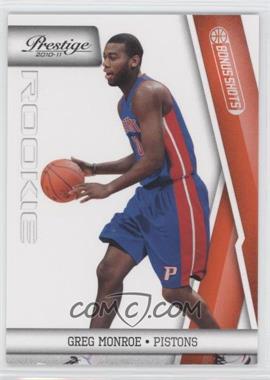 2010-11 Prestige - [Base] - Bonus Shots Orange #217 - Greg Monroe /499