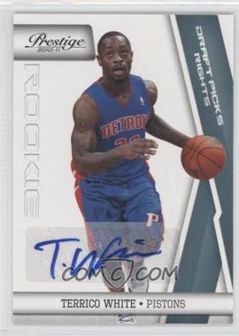 2010-11 Prestige - [Base] - Draft Picks Rights Autographs #186 - Terrico White /199