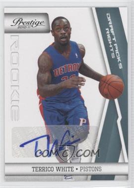 2010-11 Prestige - [Base] - Draft Picks Rights Autographs #186 - Terrico White /199