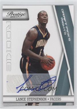 2010-11 Prestige - [Base] - Draft Picks Rights Autographs #190 - Lance Stephenson /199