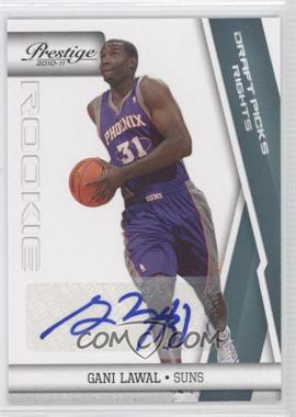 2010-11 Prestige - [Base] - Draft Picks Rights Autographs #244 - Gani Lawal /199