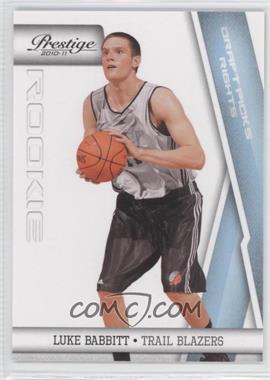 2010-11 Prestige - [Base] - Draft Picks Rights Light Blue #226 - Luke Babbitt /999