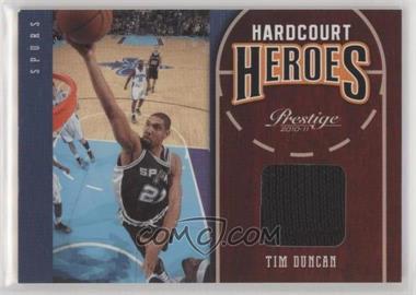 2010-11 Prestige - Hardcourt Heroes - Materials #13 - Tim Duncan /249