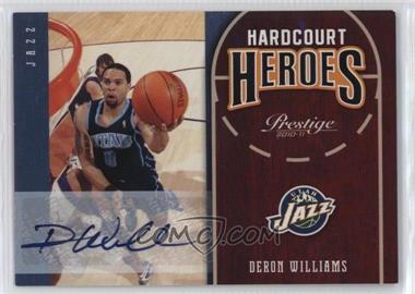 2010-11 Prestige - Hardcourt Heroes - Signatures #16 - Deron Williams /25