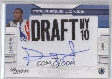 2010-11 Prestige - NBA Draft Class - Draft Logo Patch Autographs #25 - Dominique Jones /499