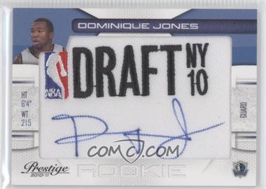 2010-11 Prestige - NBA Draft Class - Draft Logo Patch Autographs #25 - Dominique Jones /499