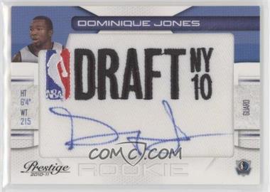 2010-11 Prestige - NBA Draft Class - Draft Logo Patch Autographs #25 - Dominique Jones /499