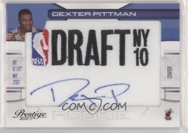 2010-11 Prestige - NBA Draft Class - Draft Logo Patch Autographs #31 - Dexter Pittman /499